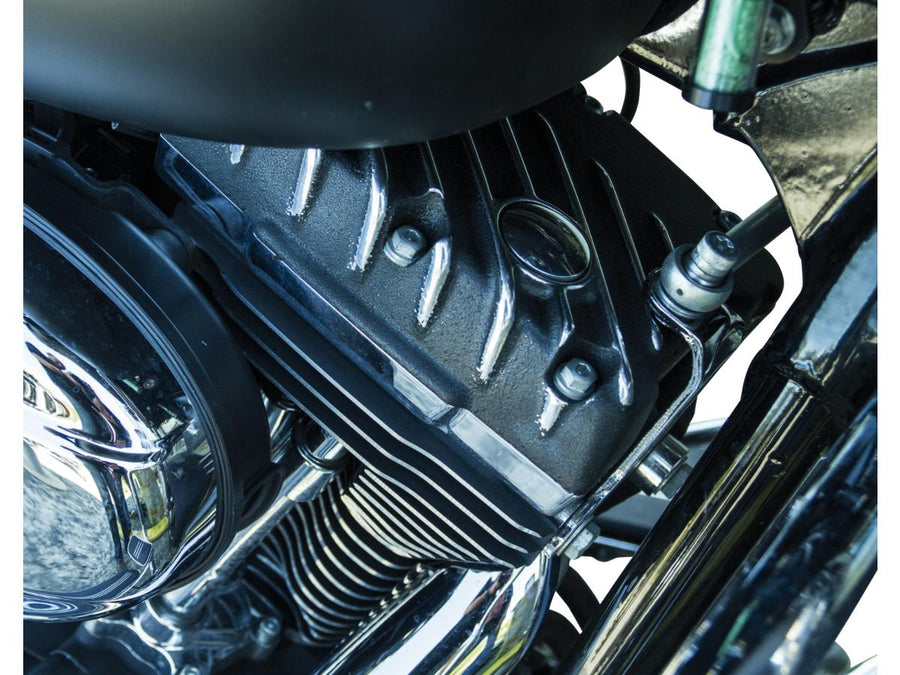 Harley Davidson Dyna [1999-2017] – Ribsters Rocker Box Abdeckung Schwarz Cut