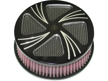 Harley Davidson – Sidewinder Hi-Flow Luftfilter Schwarz Eloxiert