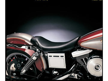 Harley Davidson Dyna [2004-2005] -Bare Bone's Solo Seat Smooth Black Vinyl