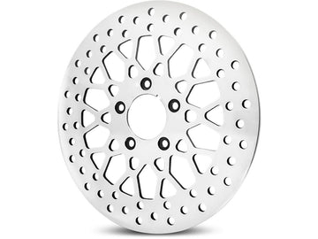 Harley Davidson Sportster [1985-2013] -Mesh Bromsskiva Rostfritt stål polerat 11,5 "