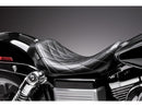 Harley Davidson Dyna [2006-2017] – Bare Bones Solo Sitz Diamond Stitch Schwarzes-1