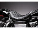 Harley Davidson Dyna [2006-2017] – Bare Bones Solo Sitz Diamond Stitch Schwarzes-4