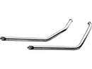 Harley Davidson Dyna [1991-2011]-Slash Cut Drag Pipes for Dyna models Chrome 1.75 "-3