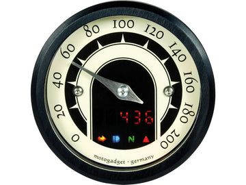 Harley Davidson Sportster [1986-2013] -Motoskop Tiny Speedster Tachoscala: 200 MPH;