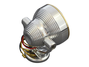 Harley Davidson-Neo-fusion LED RAGE Polerad mässing Polerad, röd LED