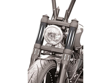 Harley Davidson Dyna Hinweis [2006-2017] – Obere Gabelendkappen Aluminium poliert