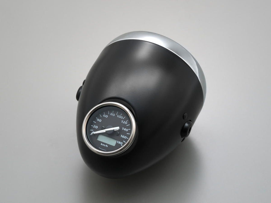 Harley Davidson - Vintage 5 3/4 "Strålkastare Black Powder -Coated H4