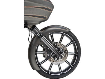 Harley Davidson Touring [1986-2013] – Tiefer Schnitt Gabelschutz Schwarz Eloxiert - 0