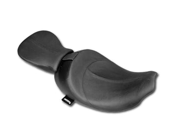 Harley Davidson FLSTF [2014-2017] – Hydra Glatt Sitz Schwarzes Leder Vinyl