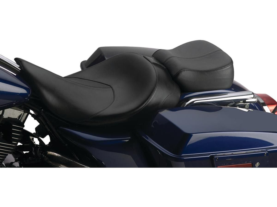 Harley Davidson FLHR [2016-2022] – Hydra Glatt Sitz Schwarzes Leder Vinyl