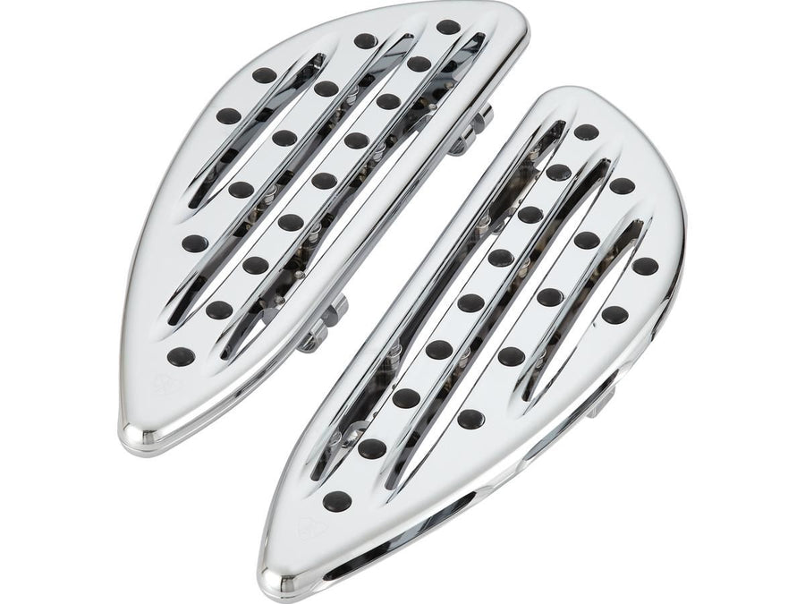 Harley Davidson Touring [1985-2025] -Deep Cut Driver Footrost Chrome