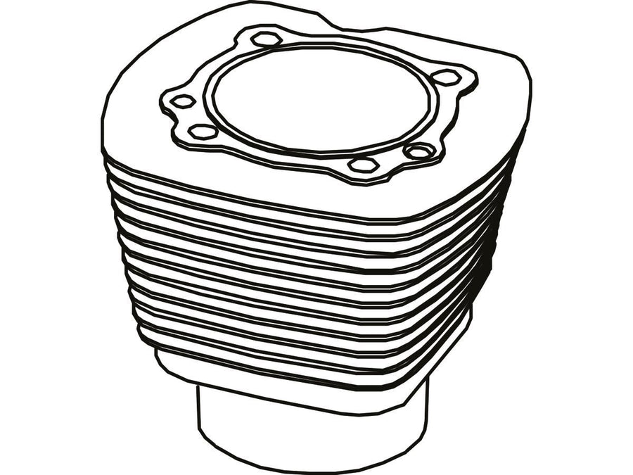 Harley Davidson RevTech 125 [2009-2019] – 125 NAT ZYLINDER 4-1/4" HINTEN