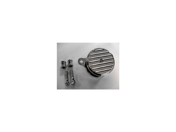 Harley Davidson Dyna [1999-2017] -hög-prestanda luftfilter krom, ribbad - 0