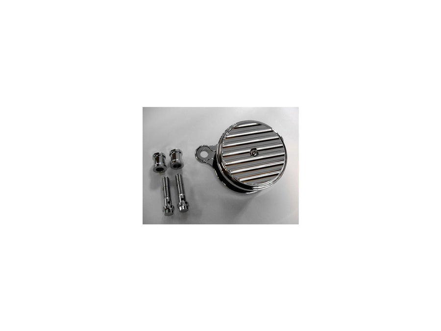Harley Davidson Dyna [1999-2017] -hög-prestanda luftfilter krom, ribbad