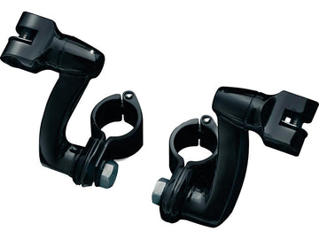Harley Davidson-Longhorn Offset Fotstödfästen med 1-1/4 "Magnum