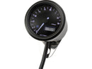 Harley Davidson - Velona Tachometer 48 mm, Svartmätare i rostfritt stål-5