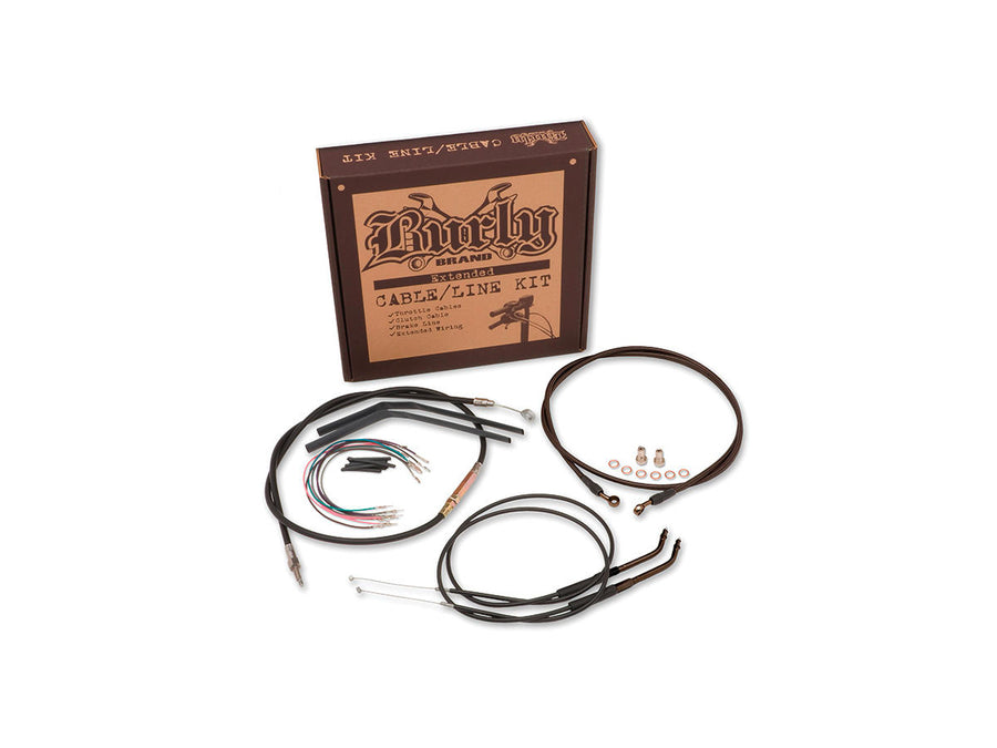 Harley Davidson Flstn [2014-2014] -16 "Gorilla Bar Cable Set Black Vinyl ABS
