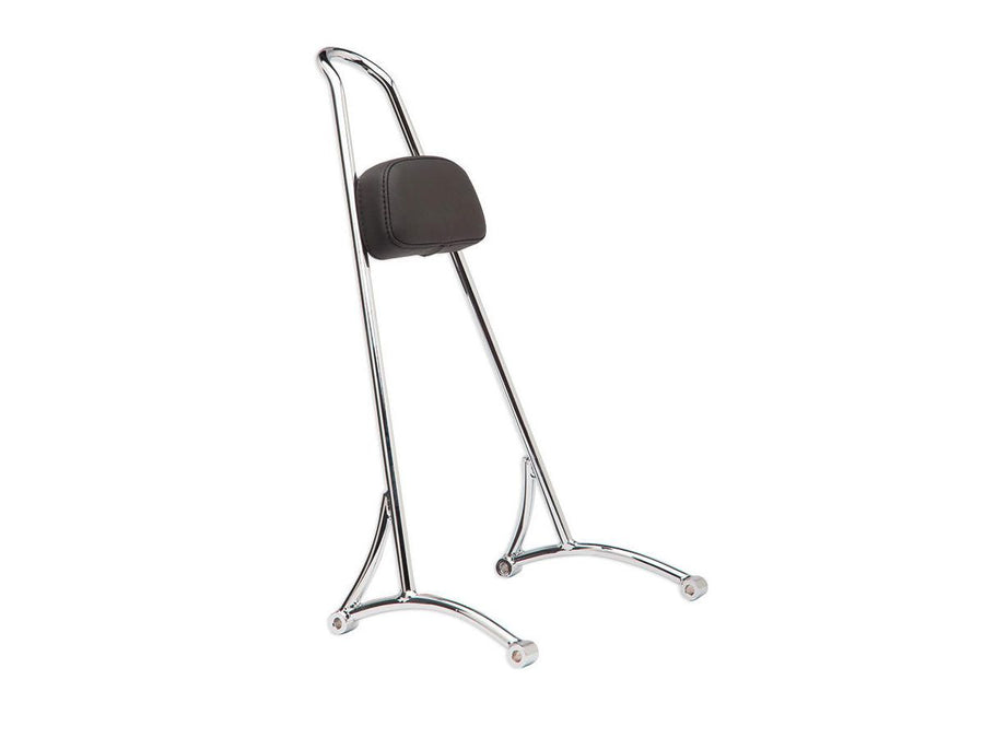 Harley Davidson Sportster [2004-2020] – Hohe Sissy Bar mit Polster, verchromt