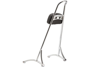 Harley Davidson Sportster [2004-2020] -High Sissy Bar med klädsel, krompläterad - 0