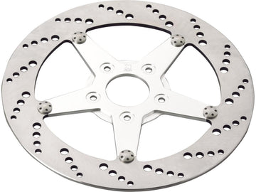 Harley Davidson Dyna [2000-2017] -Drillerad bromsskiva aluminium rostfritt stål 8.5 "