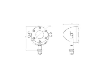 Harley Davidson – LED-Rücklicht Aluminium poliert klar LED - 0