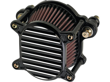 Harley Davidson Dyna [1999-2017] -OMEGA Ribbed Air Filter Black - 0