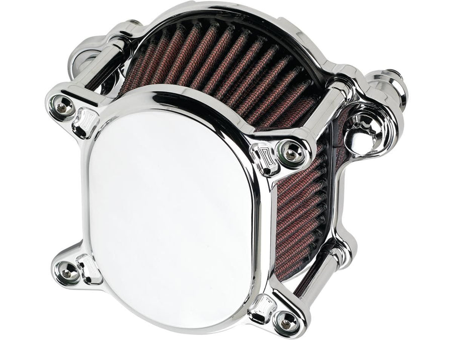 Harley Davidson Dyna [1999-2017] -Omega Smooth Air Filter Chrome