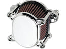 Harley Davidson Dyna [1999-2017] -Omega Smooth Air Filter Chrome-3
