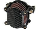 Harley Davidson Dyna [1999-2017] -Omega V-Fin Air Filter Black-1