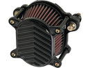 Harley Davidson Dyna [1999-2017] -Omega V-Fin Air Filter Black-3