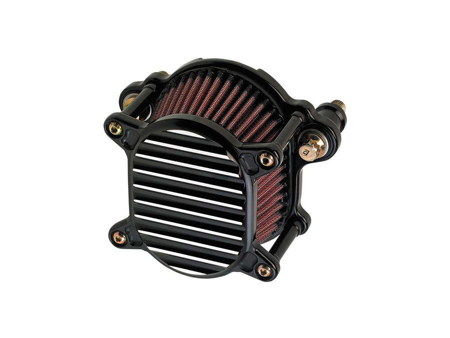 Harley Davidson Sportster [1991-2006] – Omega Gerippter Luftfilter Schwarz