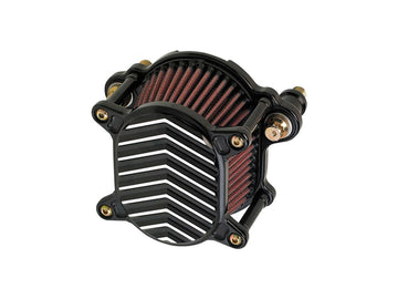 Harley Davidson Sportster [2007-2020] – Omega V-Fin Luftfilter Schwarz