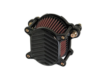 Harley Davidson Sportster [1991-2006] – Omega V-Fin Luftfilter Schwarz