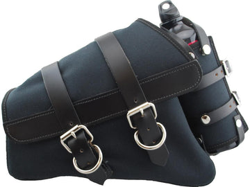 Harley Davidson Sportster [2004-2020] -Canvas Schwingarm sadelväska med flaska