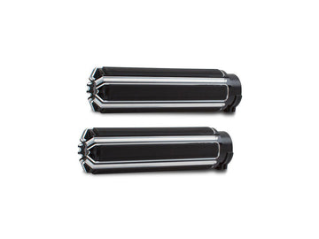 Harley Davidson FL Shovel [1981-1984] -10-gauge hanterade svart anodiserade 1 "Gasåg