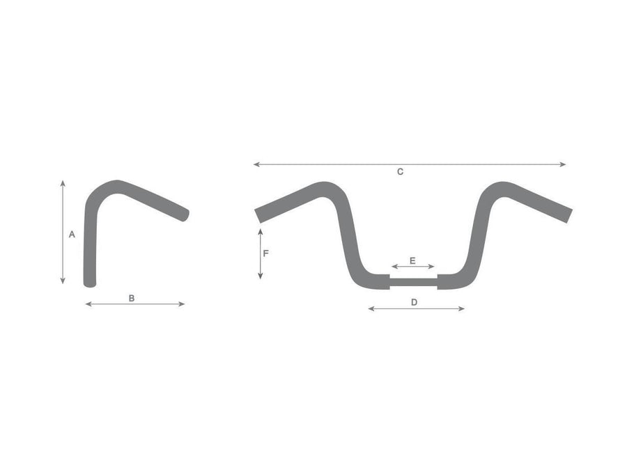 Harley Davidson Sportster [1986-2016] -12 Bad Ape Hanger Lenker märkte inte 3-håls
