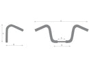Harley Davidson Sportster [1986-2016] – 14 Bad Ape Hanger Lenker Nicht Gekerbt 3-Loch-3