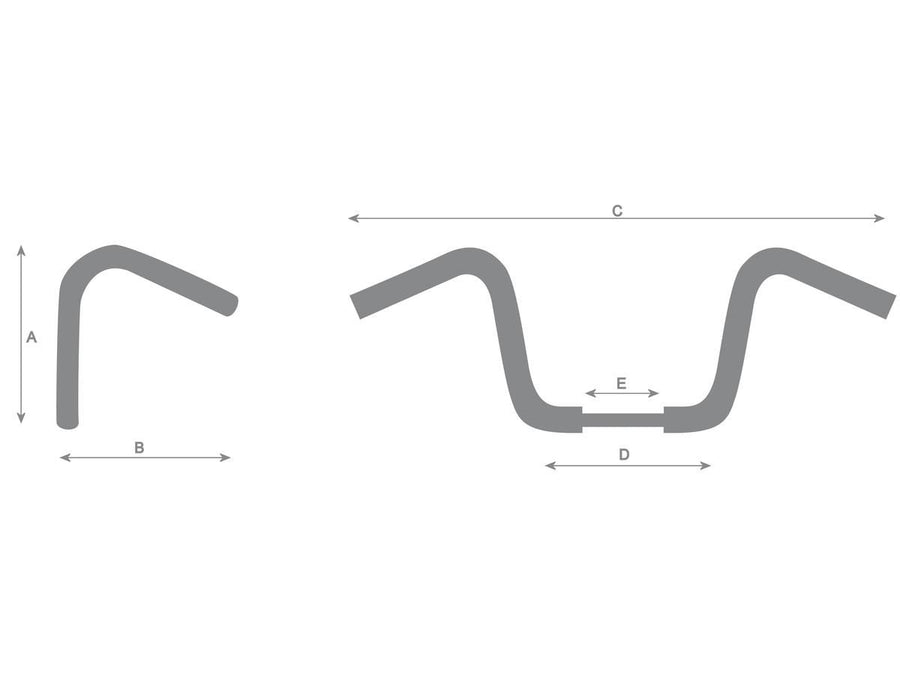 Harley Davidson Sportster [1986-2016] – 16 Bad Ape Hanger Lenker Nicht Gekerbt 3-Loch