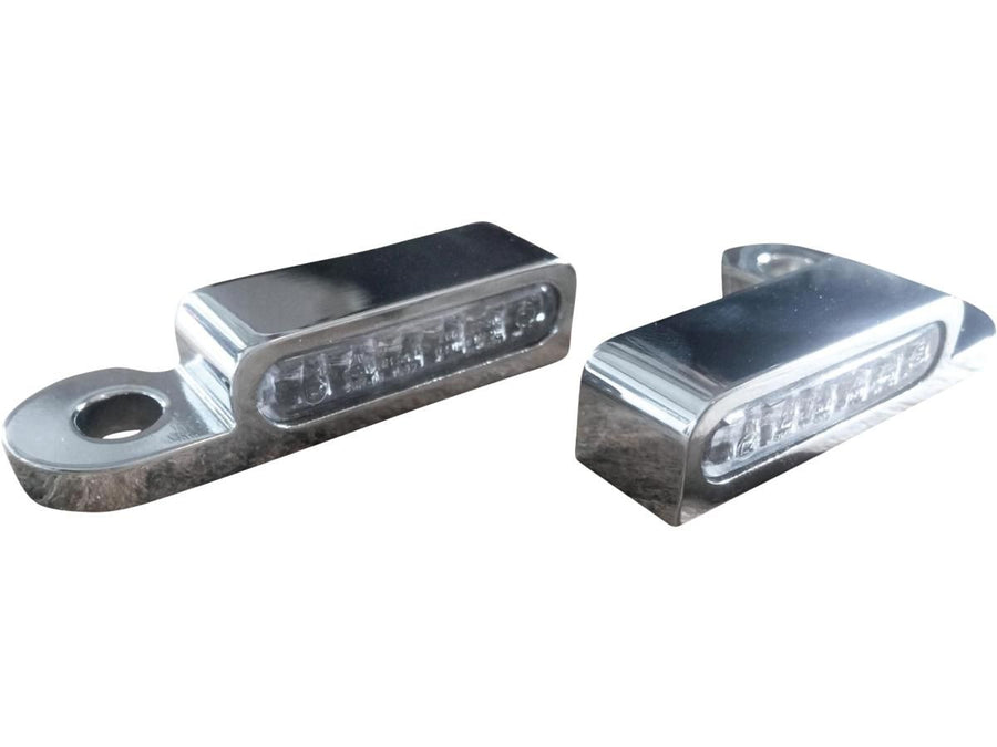 Harley Davidson FXSBSE [2013-2014] – OEM Handsteuerung LED-Blinker Chrom Klar LED
