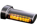 Harley Davidson Softail [1993-2024] – Winglet LED Blinker Schwarz Eloxiert Rauch LED-1
