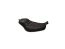 Harley Davidson Dyna [2006-2017]-Bob Job Boss Diamond Seat Black Vinyl-4