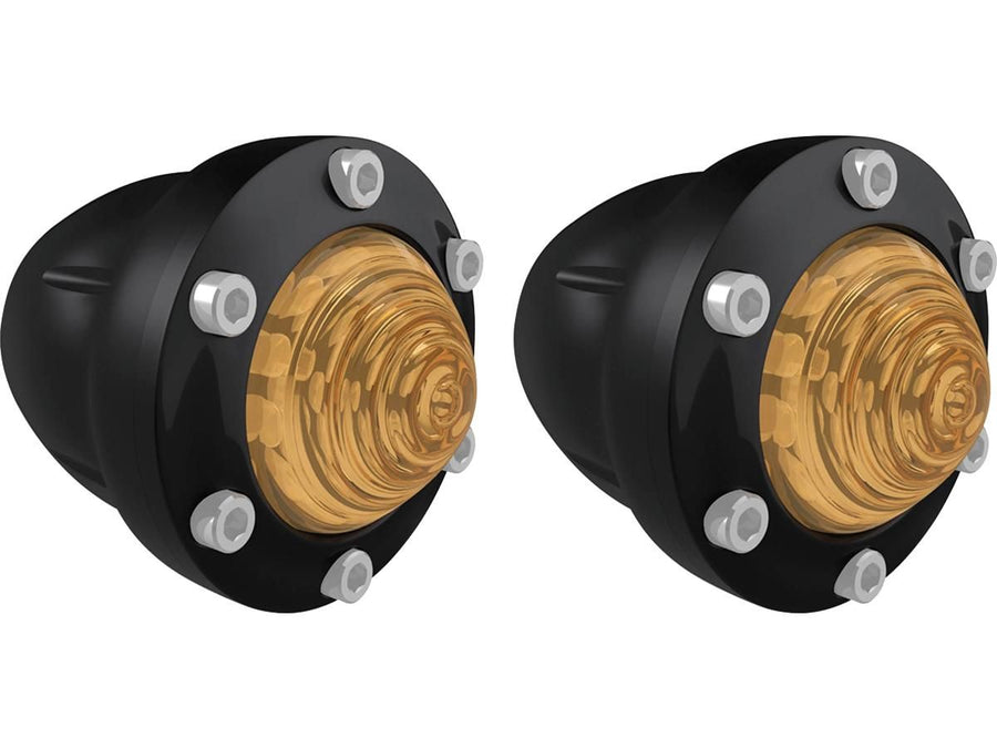 Harley Davidson - Tracker LED Blinker Black Slow Bank -färgad LED