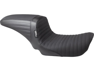 Harley Davidson Dyna [2006-2017] -Kickflip säte vikta sömmar handtag svart