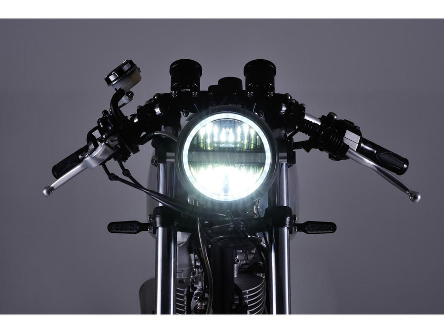Harley Davidson – Neo Vintage 5 3/4" Scheinwerfer Mattschwarz Pulverbeschichtet