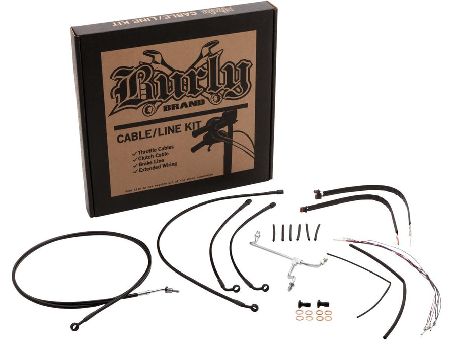 Harley Davidson FLHRC [2014-2016] – 16" Gorilla Bar Kabelsatz Schwarz Vinyl ABS