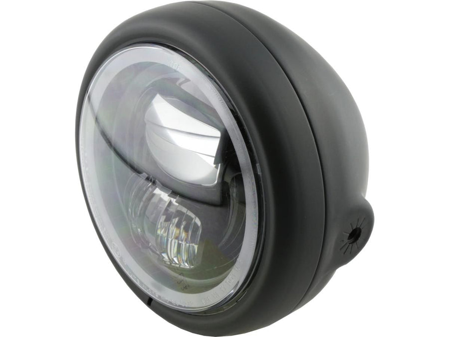 Harley Davidson - Pecos Type 7 5 3/4 "strålkastare Black Powder -Coated LED