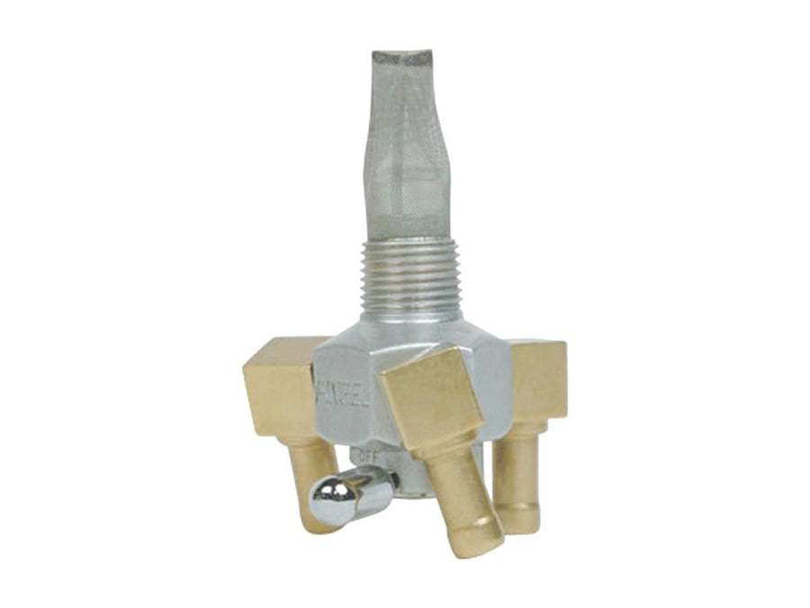 Harley Davidson-Triple Outlet Bränsleventil på/ut från endast Hexagon Valve 3/8 "