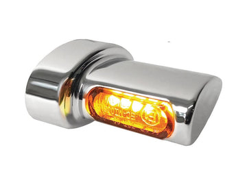 Harley Davidson Softail [1993-2024] – Winglet Micro LED Blinker Chrom Satin Rauch LED
