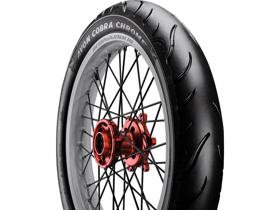 Harley Davidson – Cobra Chrom Reifen 130/70 VR-18 (63V) Schwarze Wand
