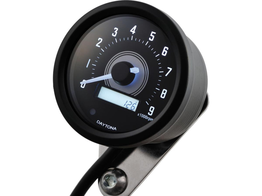 Harley Davidson – Velona60 Tachometer Skala: 0-9000 U/min Schwarz Edelstahl